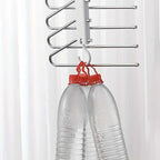 White Stainless Steel Foldable Pants Hanger Set