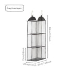Grey Multi-Layer Dustproof Hanging Storage Bag