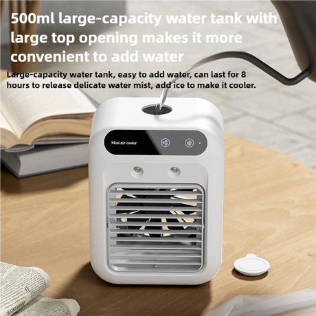 Portable Mini Air Cooler L7 with Humidifier and 500ml Water Tank