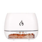 Wooden LED Flame Aromatherapy Essential Oil Diffuser with Humidifier and Ambient Light