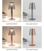 Gold Transparent Touch Control Desk Lamp
