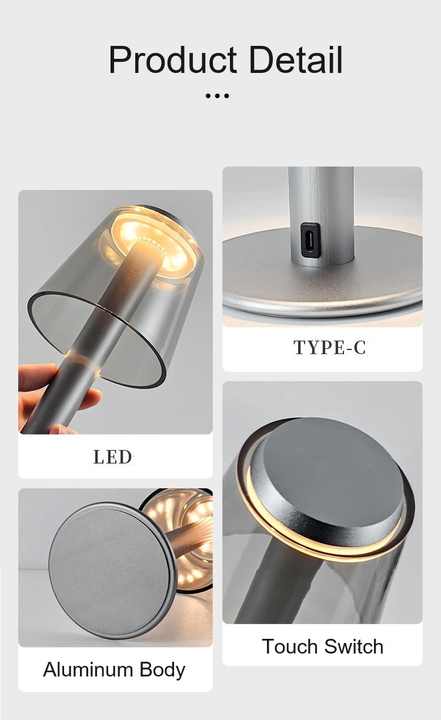 Stylish Touch Control LED Desk Lamp