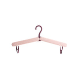 Portable Pink Travel Hanger with Hidden Clips