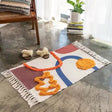 Handwoven Cotton Tassel Geometric Rug 60x90cm