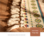 Handwoven Cotton Tassel Geometric Rug 60x90cm