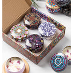 Small Scented Candle Set - 4 Soy Wax Candles, Travel Candle Set (Bluebell)