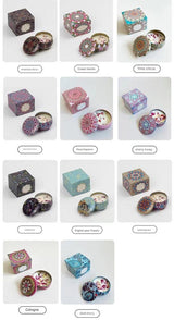 Small Scented Candle Set - 4 Soy Wax Candles, Travel Candle Set (Peony)