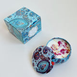 Small Scented Candle Set - 4 Soy Wax Candles, Travel Candle Set (Black Cherry)