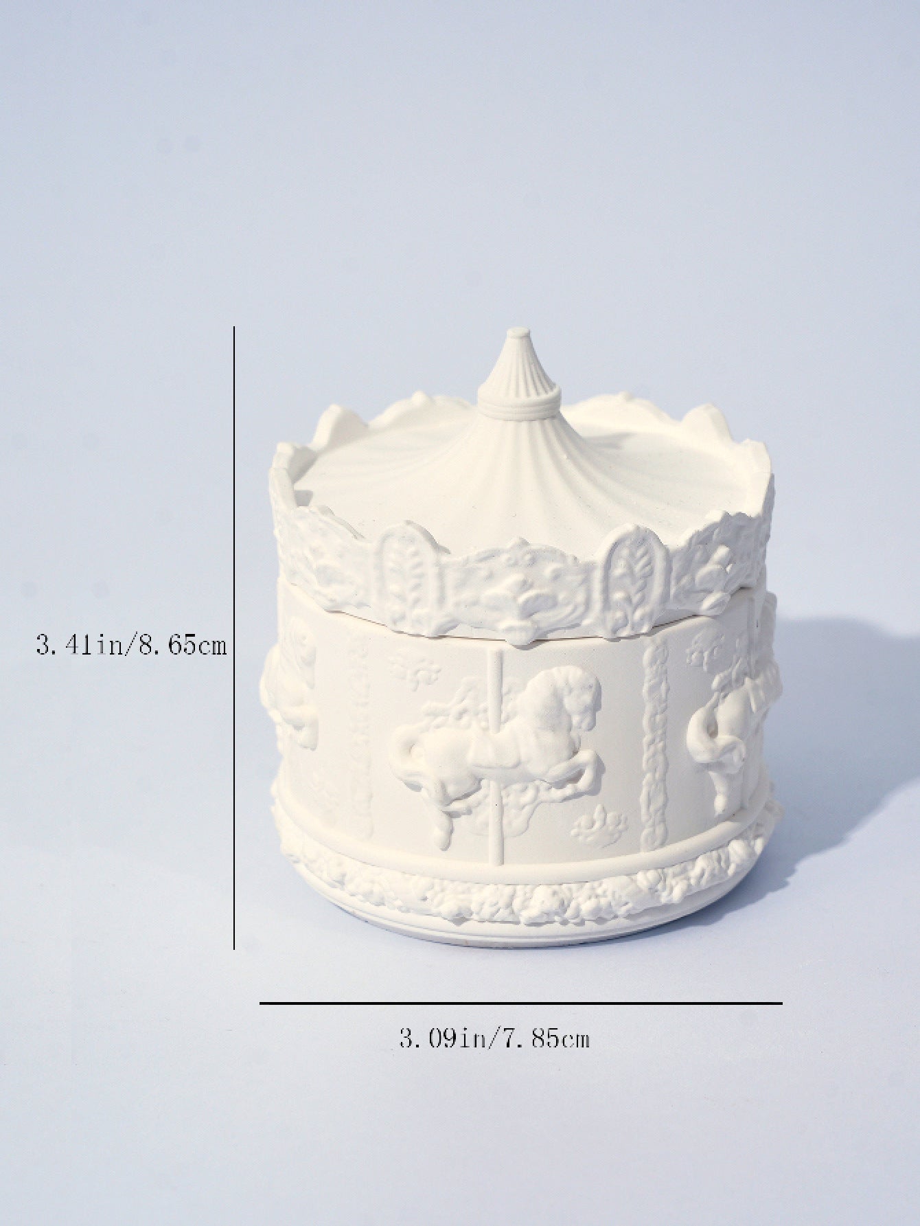 (English Pear Freesia)Rotating Carousel Soy Candle - Unique Home Decor & Gift