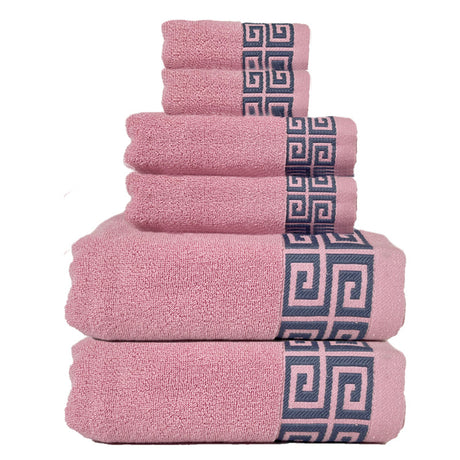 Luxury Cotton Towel Set - 6-Piece Highly Absorbent Bath & Hand Towels Collection
