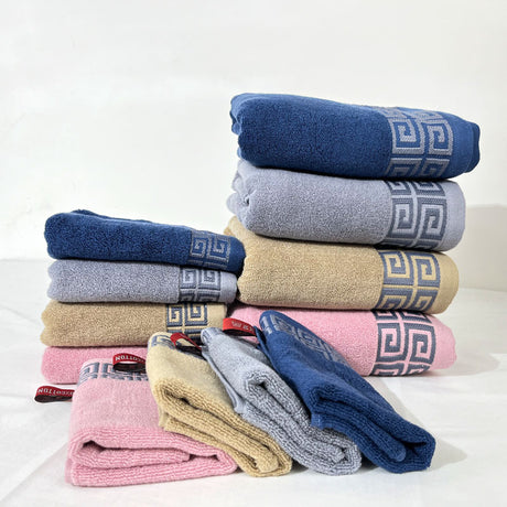 Luxury Cotton Towel Set - 6-Piece Highly Absorbent Bath & Hand Towels Collection
