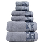 Luxury Cotton Towel Set - 6-Piece Highly Absorbent Bath & Hand Towels Collection