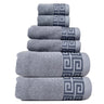 Luxury Cotton Towel Set - 6-Piece Highly Absorbent Bath & Hand Towels Collection
