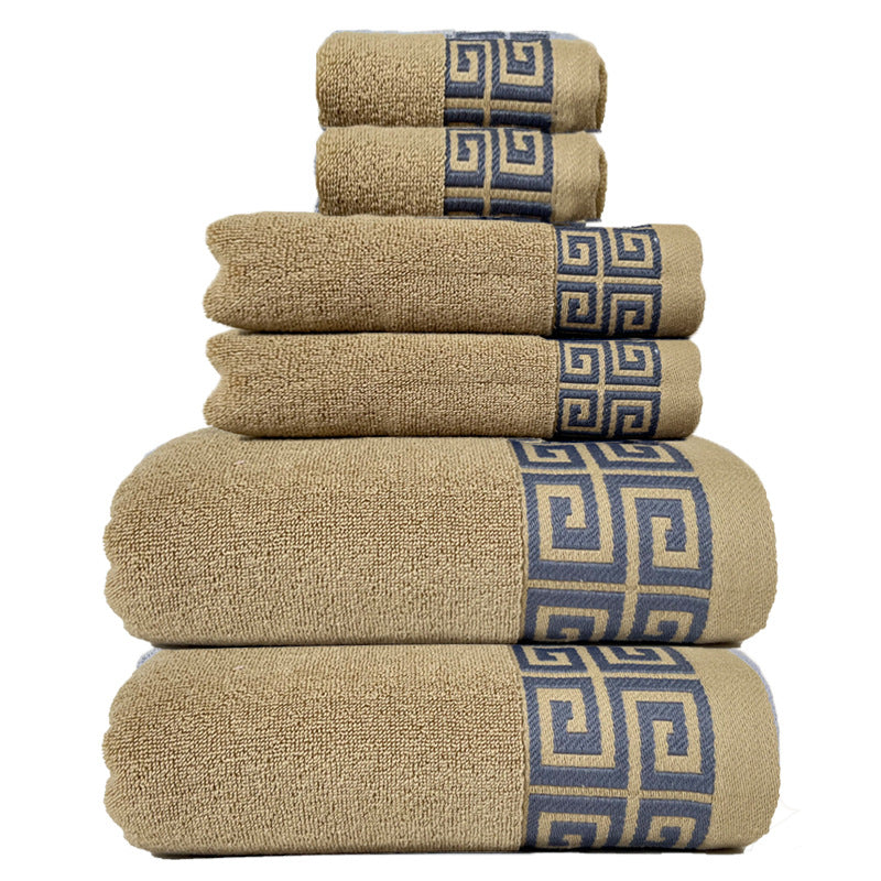 Luxury Cotton Towel Set - 6-Piece Highly Absorbent Bath & Hand Towels Collection