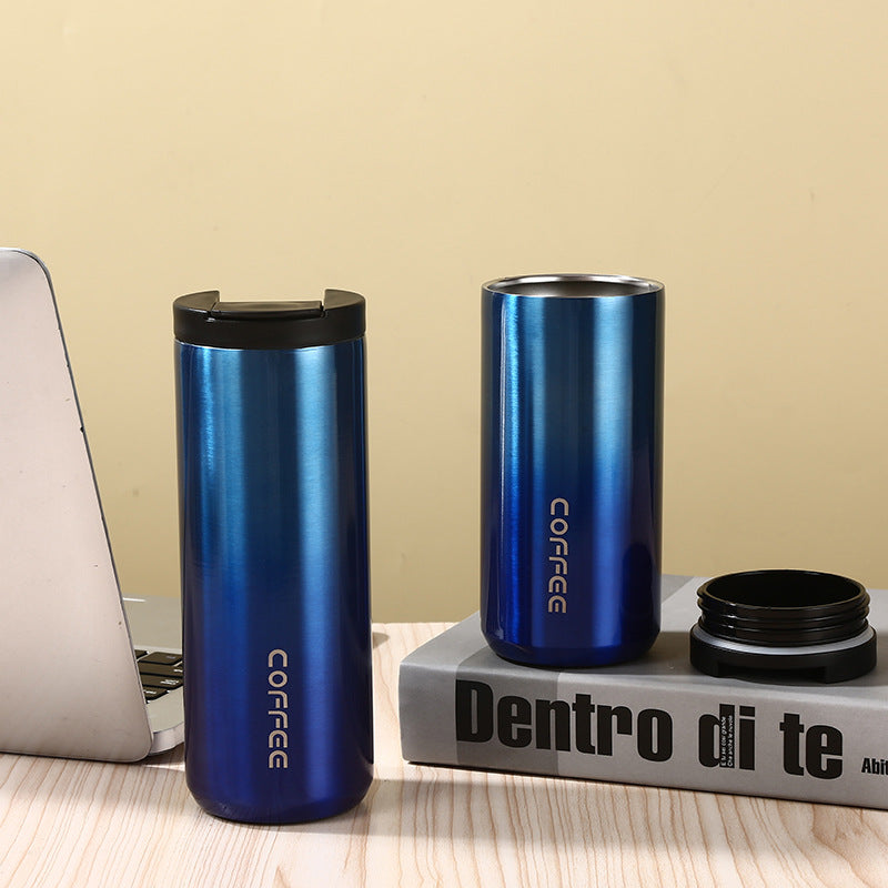 Blue Gradient Insulated Stainless Steel Tumbler Set