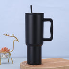 40oz Black Stainless Steel Travel Tumbler