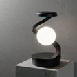 Black Modern Levitating LED Desk Lamp - Spiral Design Atmosphere Light