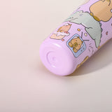 304 Stainless Steel Insulated Tumbler,Cartoon Design Portable Straw Cup for Home and Office(yellow)