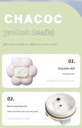 304 Stainless Steel Insulated Tumbler,Large Capacity with Handle and Cute Cloud Accessory(Purple)