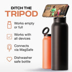 Hydration Station: Insulated Bottle with Phone Stand