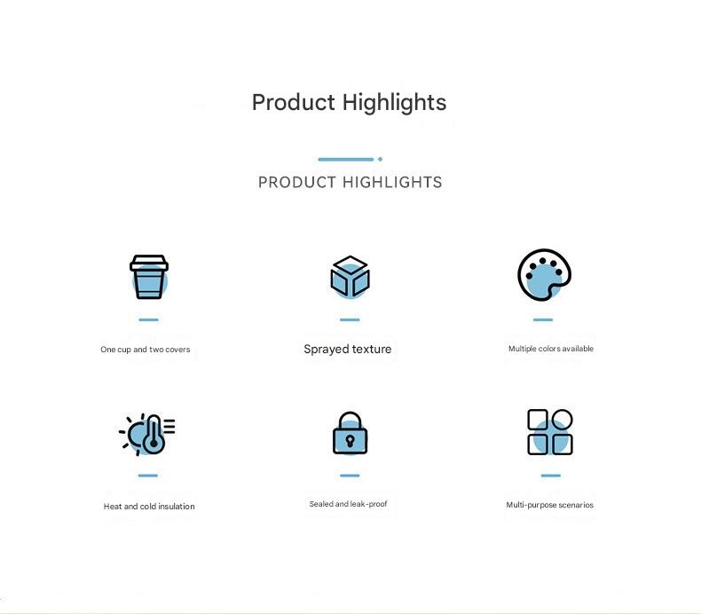 Elegant White Travel Thermos Bottle