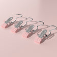 Pink Stainless Steel Multi-Purpose Hanging Clips Set