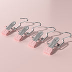 Pink Stainless Steel Multi-Purpose Hanging Clips Set