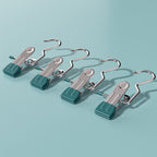 Dark Green Stainless Steel Hanging Clips Set