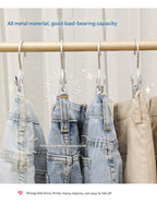 Light Green Stainless Steel Hanging Clips Set