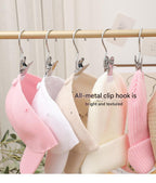 Durable White Stainless Steel Hanging Clips Set