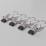 Premium Black Stainless Steel Hanging Clips Set