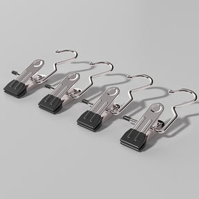 Premium Black Stainless Steel Hanging Clips Set