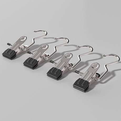 Premium Black Stainless Steel Hanging Clips Set