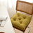 Soft And Thick Seat Cushion - Cotton Linen Blend Chair Pad with Ties for Chairs