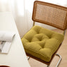 Soft And Thick Seat Cushion - Cotton Linen Blend Chair Pad with Ties for Chairs