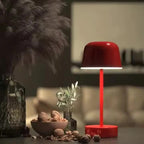 Coffee Modern Minimalist LED Table Lamp - Rechargeable Touch Control Desk Light