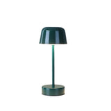 Dark Green Modern Minimalist LED Table Lamp - Rechargeable Touch Control Desk Light