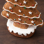 Charming Gingerbread Christmas Tree Figurine Set