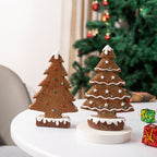 Charming Gingerbread Christmas Tree Figurine Set