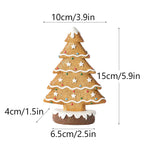 Charming Gingerbread Christmas Tree Figurine Set