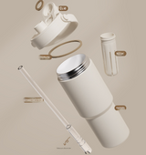 Ceramic-Lined Insulated Tumbler with Handle