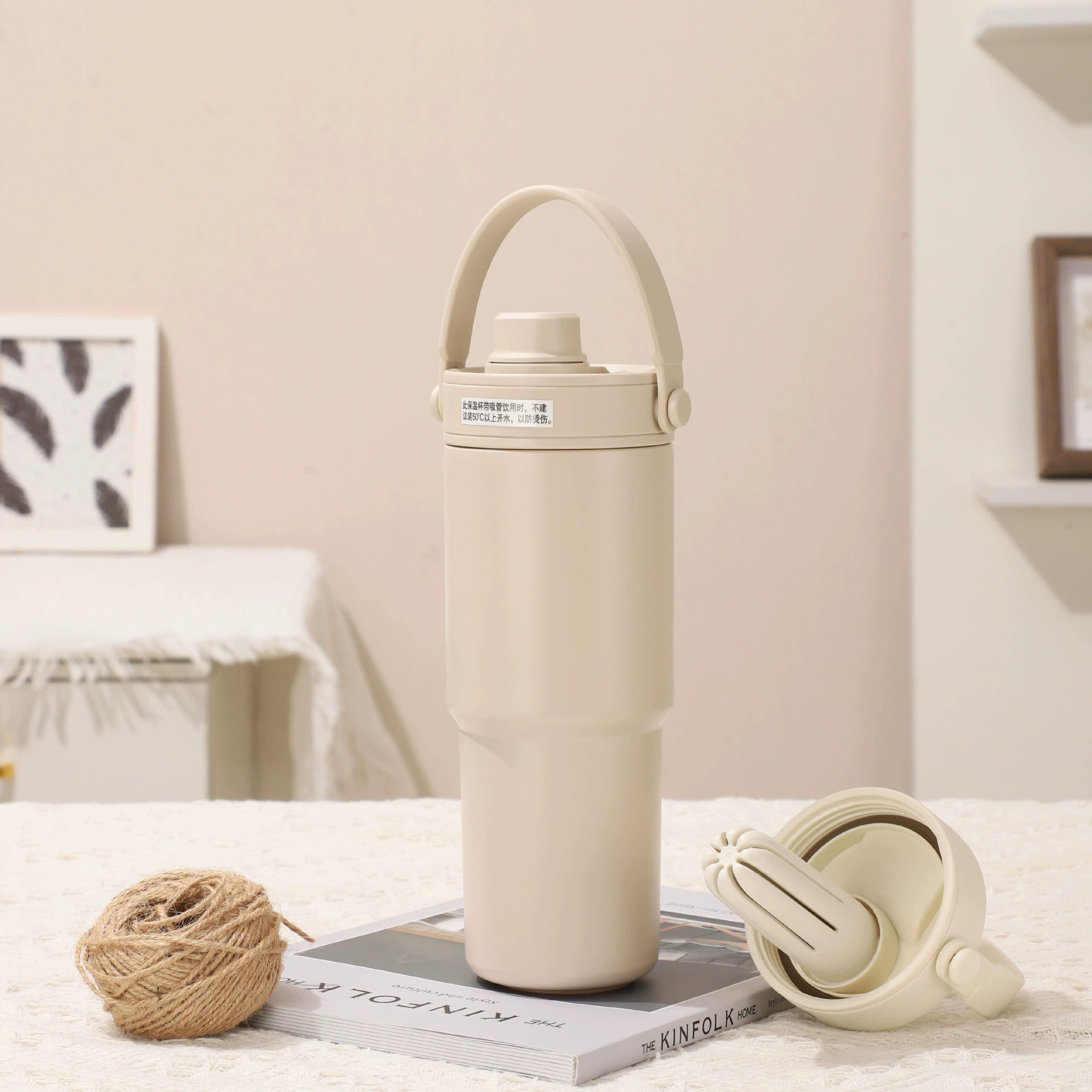 Ceramic-Lined 30oz Insulated Travel Tumbler