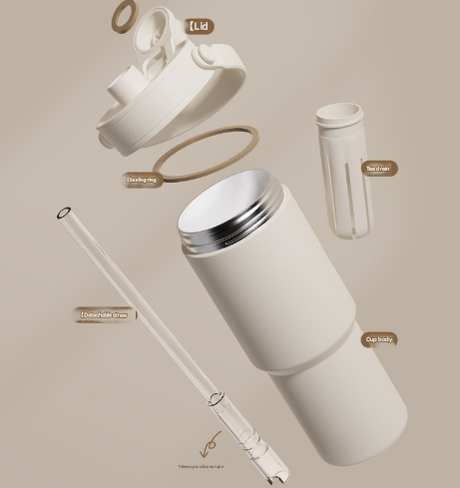 Creamy White Baby 3 Insulated Tumbler