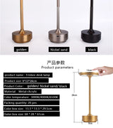 UFO Version LED Desk Lamp - Gold Touch Switch with Dimming and USB Cable