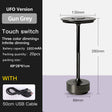 UFO Version LED Desk Lamp - Gunmetal Gray Touch Switch with Dimming and USB Cable