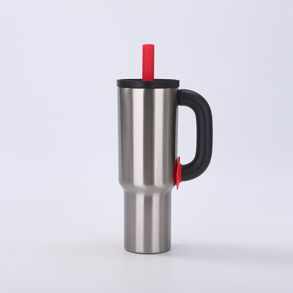 Natural Steel 40oz Macron Insulated Travel Tumbler