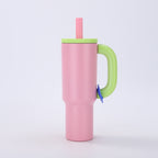 Macron 40oz Pink Stainless Steel Insulated Tumbler