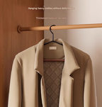 Premium Solid Wood Non-Slip Hangers Set of 6