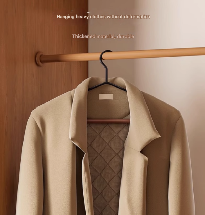 Premium Solid Wood Non-Slip Hangers Set of 6