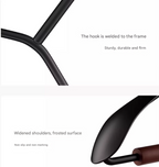 Premium Solid Wood Non-Slip Hangers Set of 6